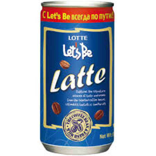 Купить готовый кофе. Напиток кофейный "Let's be Latte" Lotte 240 мл ж/б. Кофе летс би латте 240 мл ж/б. Холодный кофе Lotte "Let`s be" Latte 0,24л. Холодное кофе "Lets be " 240 мл ж/б.